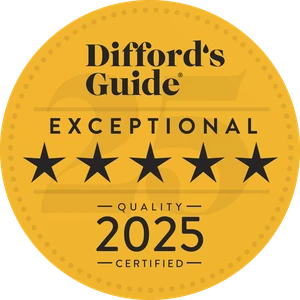 Difford's Guide, rated Exceptional, five stars, 2025